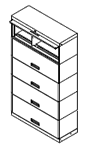 36" Wide 5 Openings - 100 Series Stak-N-Lok™ Cabinets.