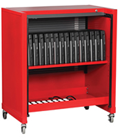 LapTop Cart with locking tambour door, electric.