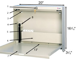 WallWrite with self-closing option