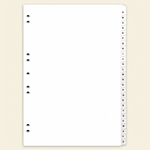 Alpha index tabs set.