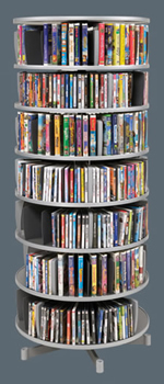 7-Tier Multimedia Carousel - 32" in diameter.