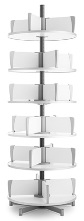 6-Tier Binder Carousel.