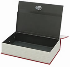 Concealed Key Lock Book Safe.