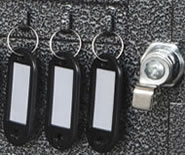 Hook style black key tags.