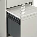 Higher drawer sides eliminate additional need for costly hanging file frames.