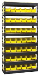 42 bins storage shelving units.