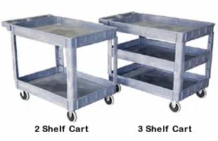 Plastic Service Carts.