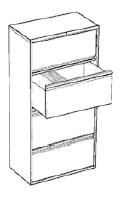 Ability to have top tab and side tab filing in the same cabinet.