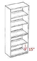 15" Open Shelves Filing.