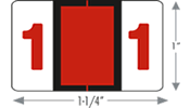 4100 Series TAB Match Numeric Labels.