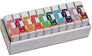 Datafile color match numeric labels.