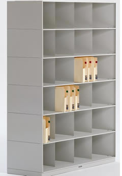 Slant Tiers Shelving.