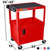 Adjustable Height Media Cart.