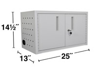 Overall Dimension 25"W x 13"D x 14.5"H.