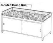 3-sided dump rim.