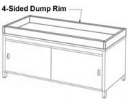 4-sides dump rim.