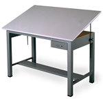 Economy Ranger® Steel 4-Post Drafting Tables.