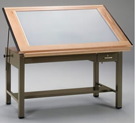 with Light Drawing Table Draft Furniture