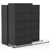 Lateral Files Cabinet on Kwik-Track Systems.