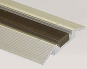 ADA COMPLIANT, HEAVY-DUTY ALUMINUM TRACK WITH ANTI-TIP FEATURE FOR SAFETY. NO GROUTING REQUIRED.