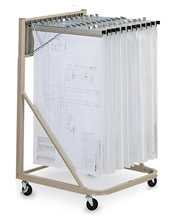 Vertical File Rolling Stand.