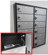 Cell Phone Charging & Storage Lockers.