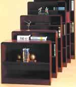 Classic Radius Edge Bookcases.