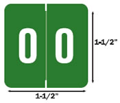 End-tab filing labels.