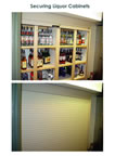 Rollok door for liquor cabinet - model 2.