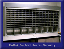 Mail Sorter with rollok door for added security.