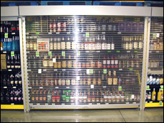 Rollok Clear Slat for Liquor Store