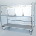 Mobile Bulk Tub Unit For Postal Storage Bins.