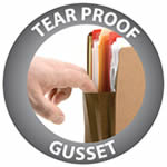 Tear proof gusset.