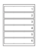 Colorbar Blank Strip Label Stocks 6-up