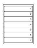 Colorbar Blank Strip Label Stocks 7-up