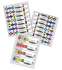 ColorBar Labels are available in a wide variety of sizes. 