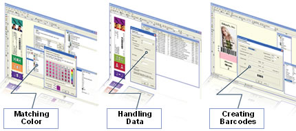 Intaglio® is Colorflex’s patented design and print software allowing EASY in-house design of labels and documents containing any combination of variable COLOR, variable TEXT, variable BARCODE, and with the NEW Referenced Image feature variable IMAGES/ GRAPHICS.