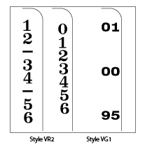 Numbering filing systems.