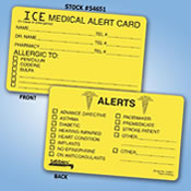 Medical Alert Card.