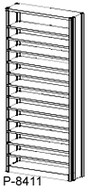 12 Shelves Automotive Shelving Unit.