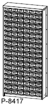 108 Bin Boxes Automotive Shelving Unit.