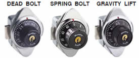 Manual Locking Combination Locks.