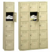 Five Tier Steel Lockers Without Legs.