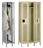 Steel Lockers With Legs.