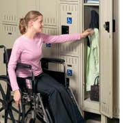 ADA Compliant Steel Lockers.