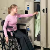 ADA Compliant Steel Lockers.