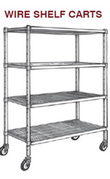 Wire Shelf Carts.