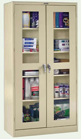 Jumbo-Size C-Thru Storage Cabinets.